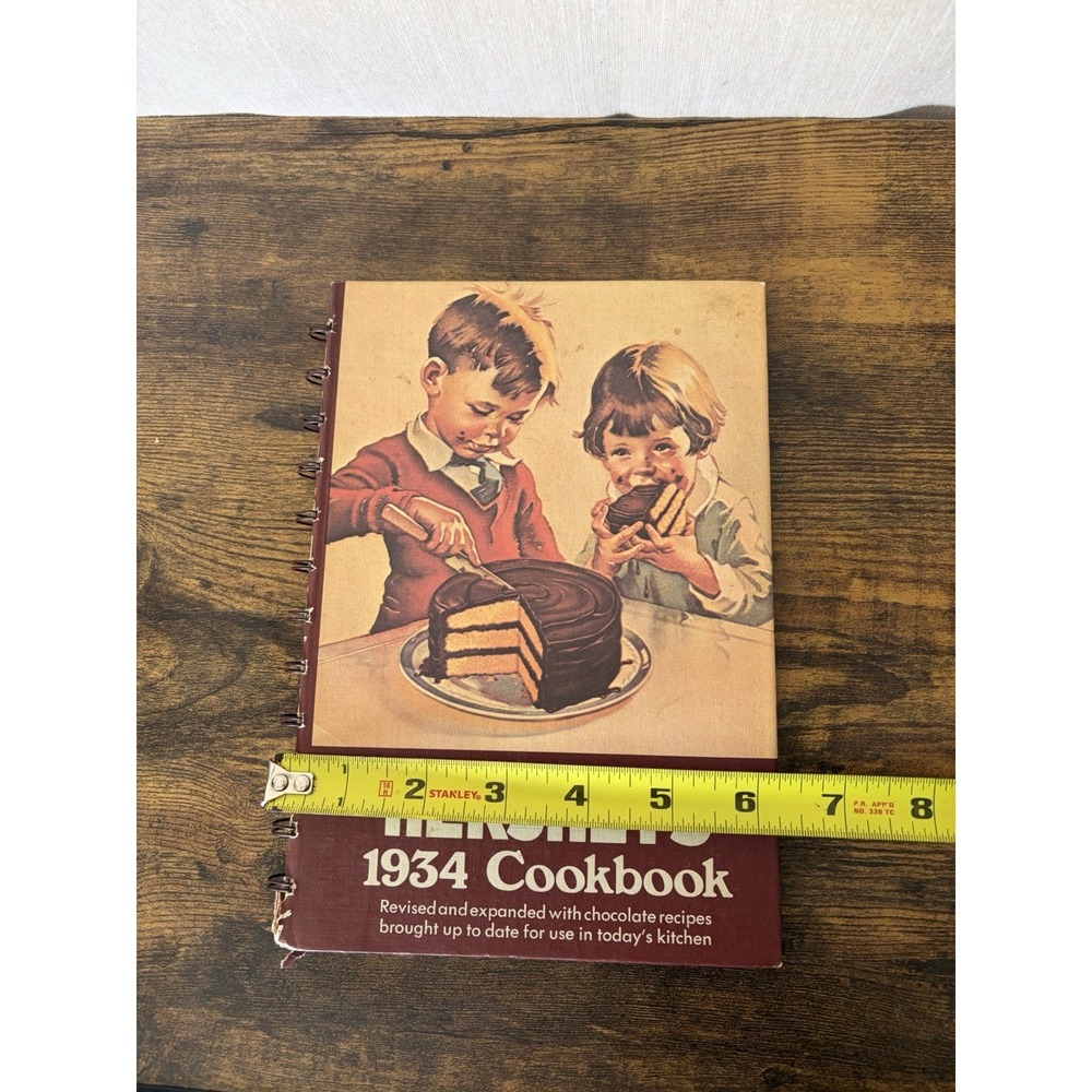 Hershey's 1934 Cookbook 1971 Spiral Bound Hershey Chocolate Recipes Advertising - Picture 6 of 6